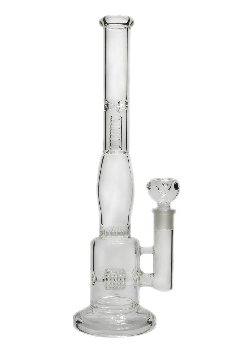 2019 Big Thick 14 Inch Glass Bongs Water Pipes Borosilicate Clear ...