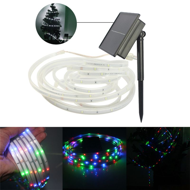 Led Solar Strips Light Smd2835 100 Flexible And Cuttable Outdoor Led Solar Strips Light Smd2835 100 Flexible And Cuttable Outdoor Strip Lighting Ip65 Waterproof Tape For Party Decoration Battery Powered