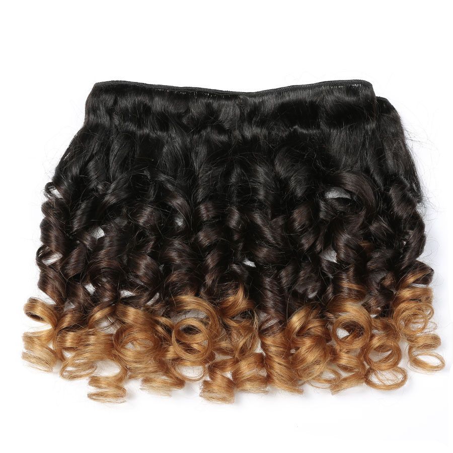 2019 Ombre Brazilian Virgin Hair Bundles Spanish Bouncy Curly