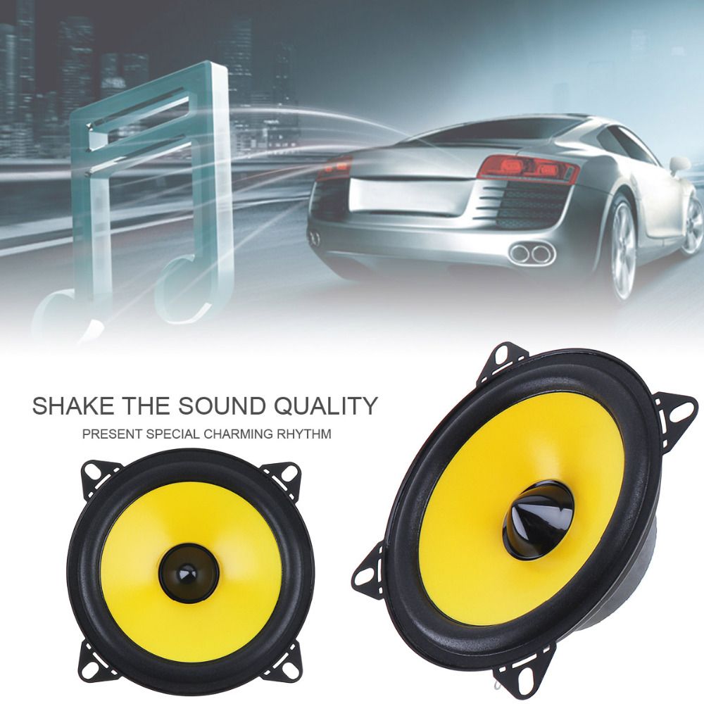 Car Audio Speakers 4 Inch 60W 2 Way Car Speaker Full Range Frequency Auto Stereo Audio Loud Speaker Automotive Automobile Loudspeaker Sound System Cars ...