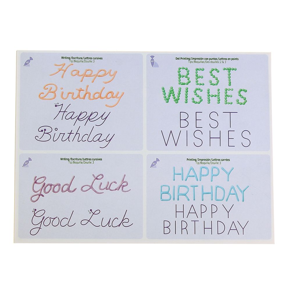 2019 cake icing piping diy practice drawing board template paper