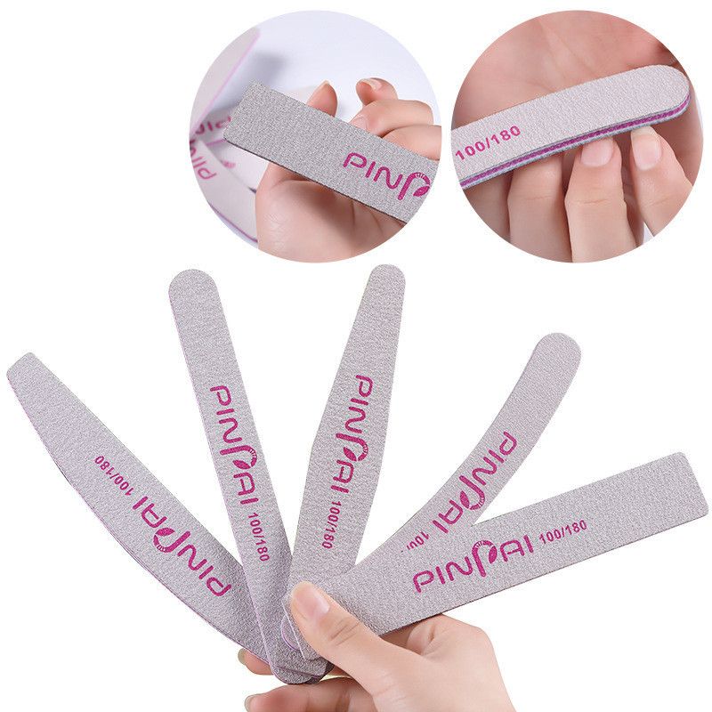 Professional Nail Files 5 Different Shape Nail File 100/180 Sanding