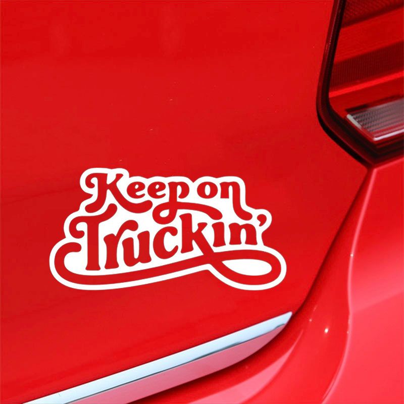 Keep On Truckin funny Car Truck Suv Animal vinyl sticker decal
