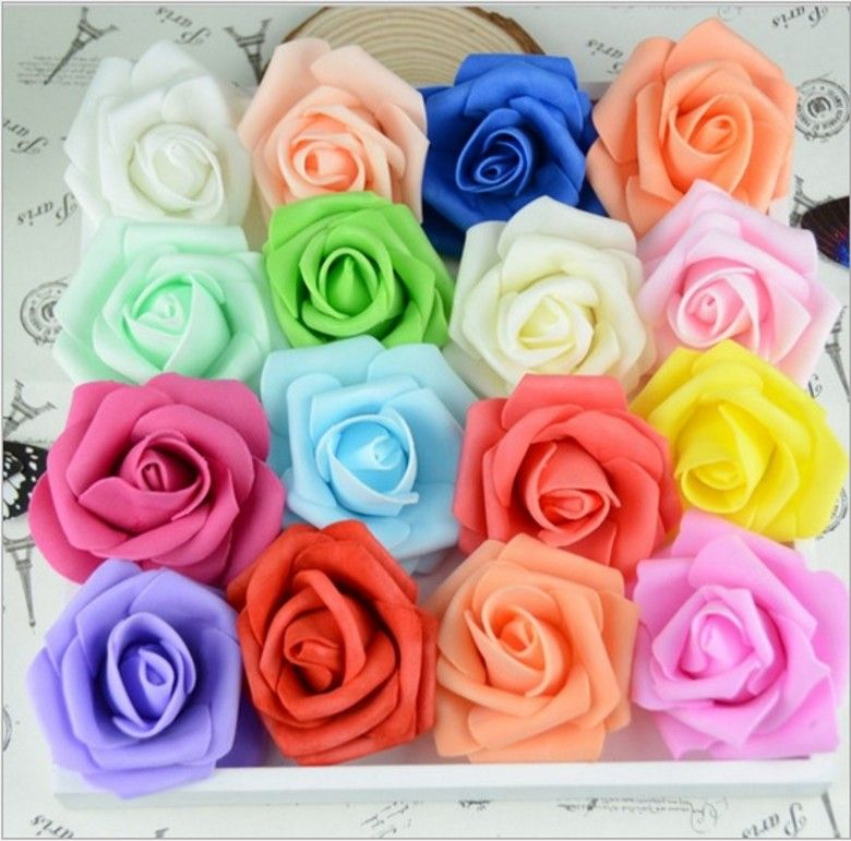 artificial foam roses wholesale