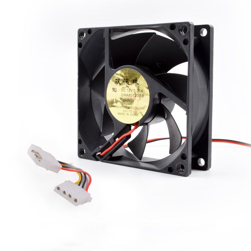 2018 New Cooling Fan 80mm Ball Bearing Computer Pc Desktop Case 2018 New Cooling Fan 80mm Ball Bearing Computer Pc Desktop Case Cooler 2 Port 4pin Power Socket 8cm Lines From Wuyou