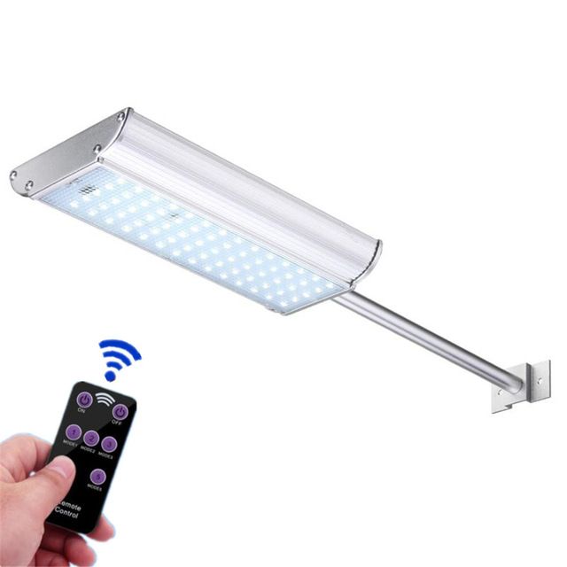 2019 Waterproof 70 Led Radar Motion Sensor Solar Lights With Remote Waterproof 70 Led Radar Motion Sensor Solar Lights With Remote Control Rechargeable Wall Light 1100lm Bright For Garden