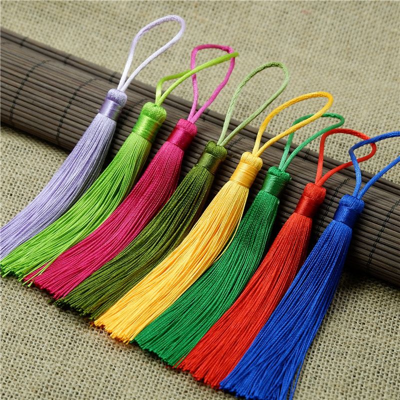 2019 Wholesale 4.7'' Chinese Knot Tassel Trim Craft Jewelry Making DIY Tassel Earrings Accessory