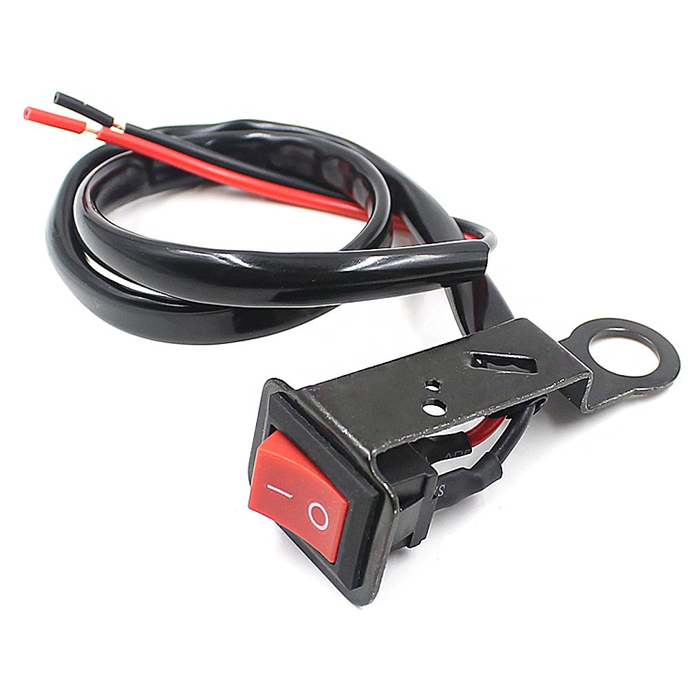 Interrupteur Guidon Moto Contacteur On//Off Bouton Etanche Universel 12v pour Phare Commutateur Brouillard Spot Light Lamp