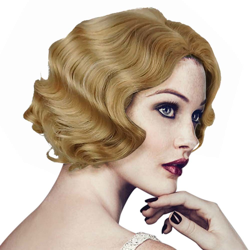 149inch Straight Halloween Christmas Party Bobo Hair Style Short Blonde Hair Cosplay Wig For Female Natural Fashion Synthetic Wigs Wholesa Wigs