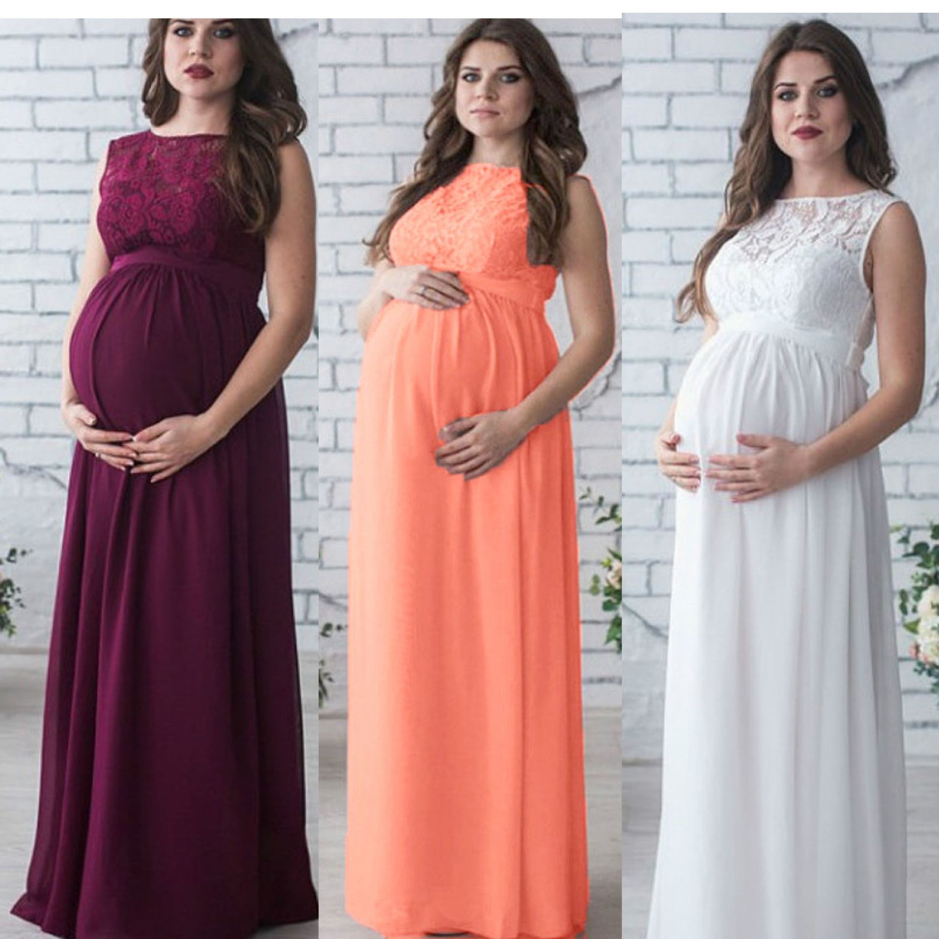 Maternity Lace Dresses Plus Size Pregnancy Dress Photo Shooting Gown ...