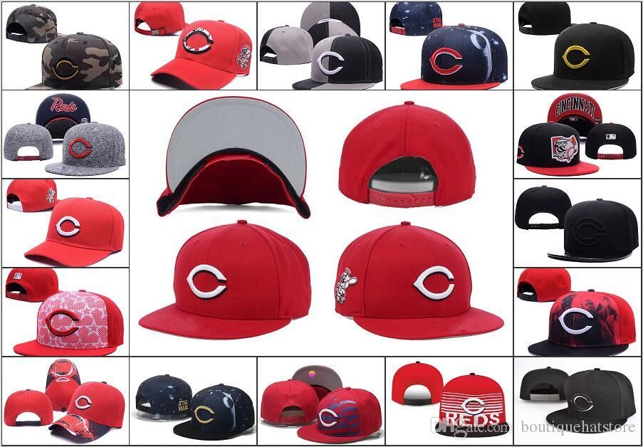Wholesale Cheap Baseball Snapback Caps Letter Embroidery Logo Sports Team Baseball Reds