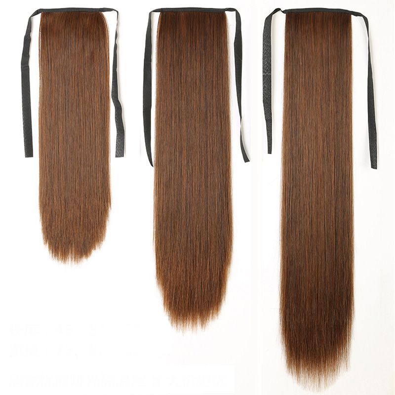 Long Straight Hair Mawei Lady Bandage Forced Genuine And False