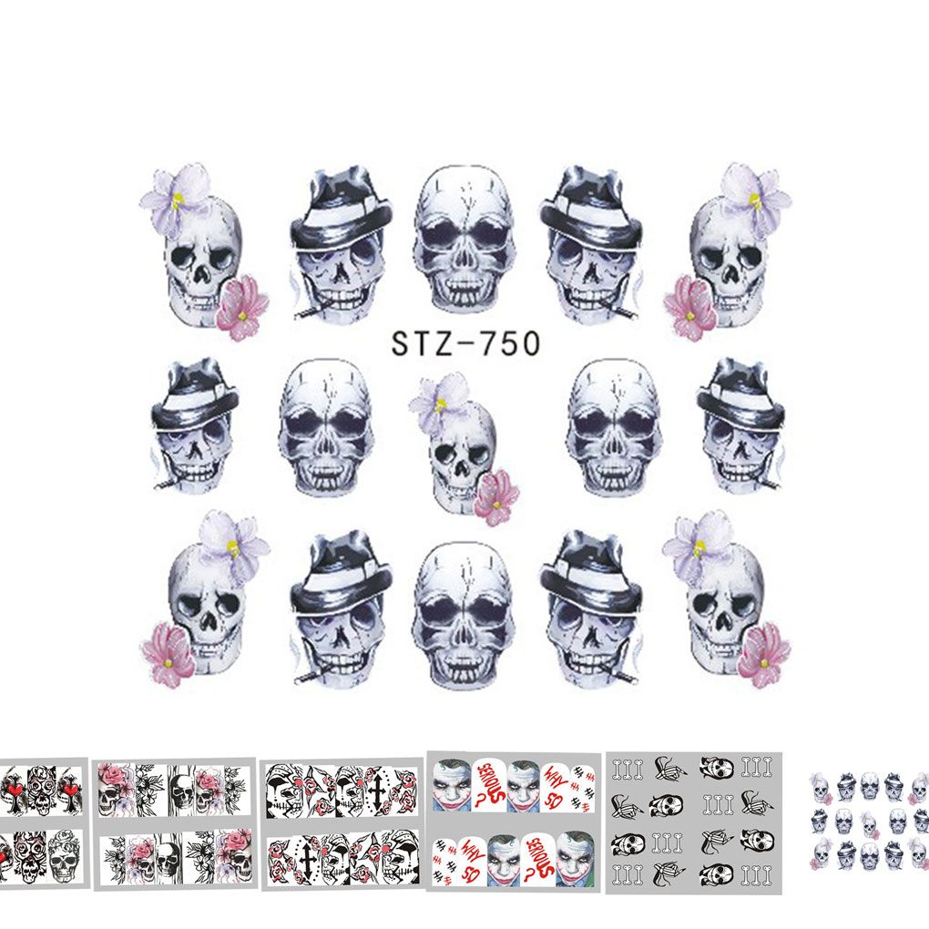 New Arrival Halloween Nail Art Sticker Retro Style Nail Decoration New Arrival Halloween Nail Art Sticker Retro Style Nail Decoration