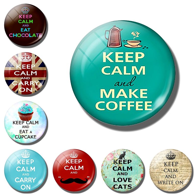 keep calm quote fridge magnet glass magnetic refrigerator stickers