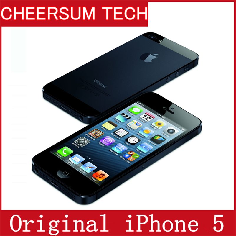 Original Unlocked APPLE IPhone 5 Cell Phone IOS 8 OS Dual Core 1G RAM