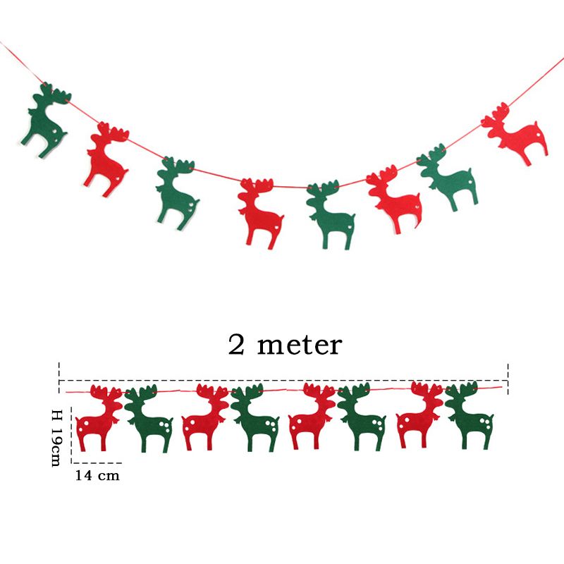 Happy New Year For 2018 Christmas Decorations Elk Socks Tree