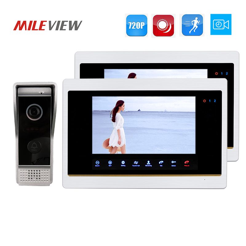 720p Ahd Motion Detection 7 Intercom Door Phone Unlock System Free 720p Ahd Motion Detection 7 Intercom Door Phone Unlock System 2 Record Monitors 1 0mp Bell