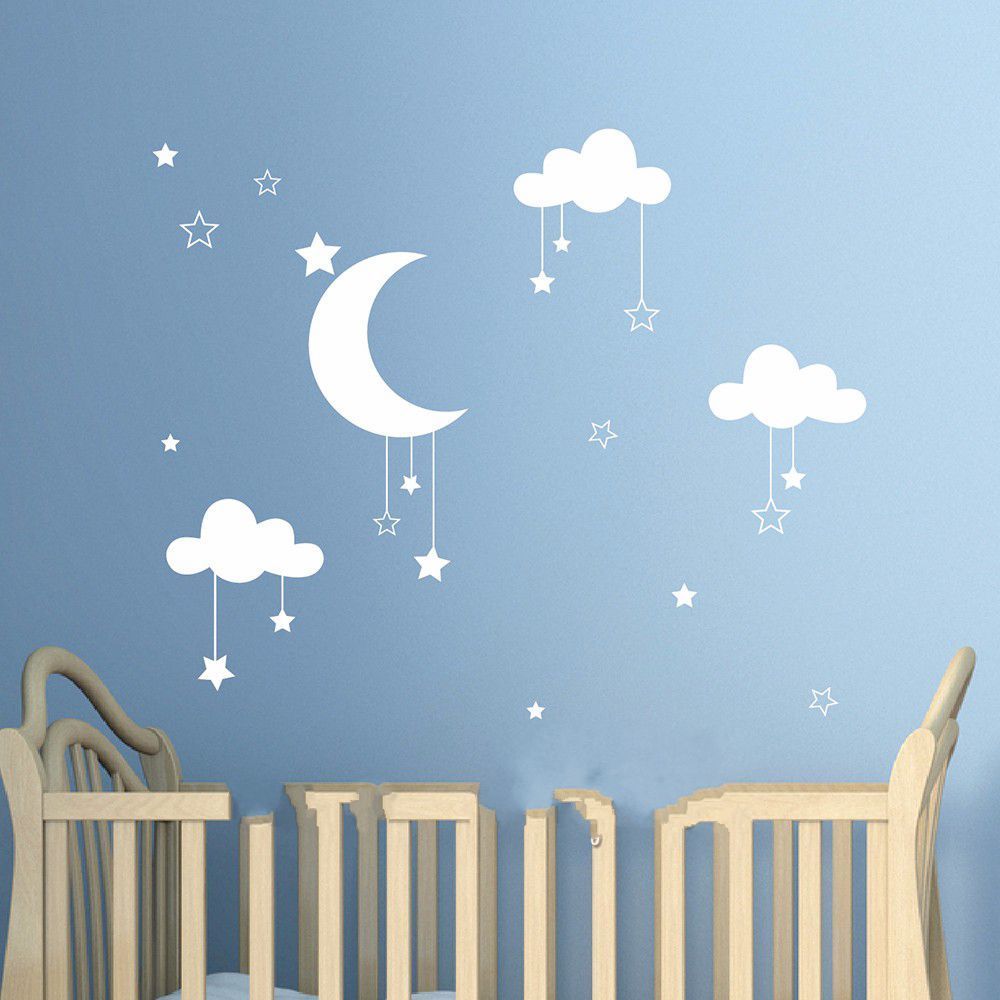 lovely baby nursery clouds