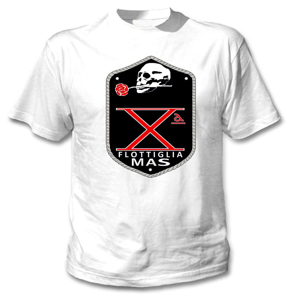 Acquista FLOTTIGLIA ITALIANA DECIMA MAS WWII T Shirt NEW TSHIRT IN COTONE BIANCO Novità Maglietta Cool Tops Uomo T Shirt Novità A $11.58 Dal Baishi2
