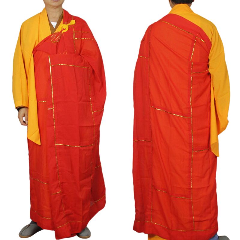 Clothes Clothing Robe Qing Meditation Robes Cassock Hai Monk Abbot Buddhist Costume 9IWEDH2