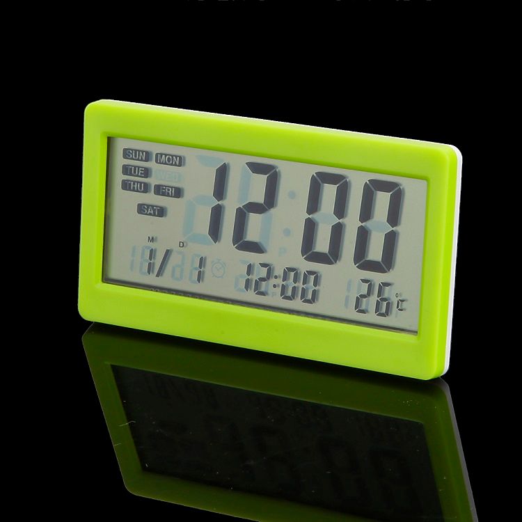 2020 Digital Alarm Clock Time Calendar Thermometer Lcd Display