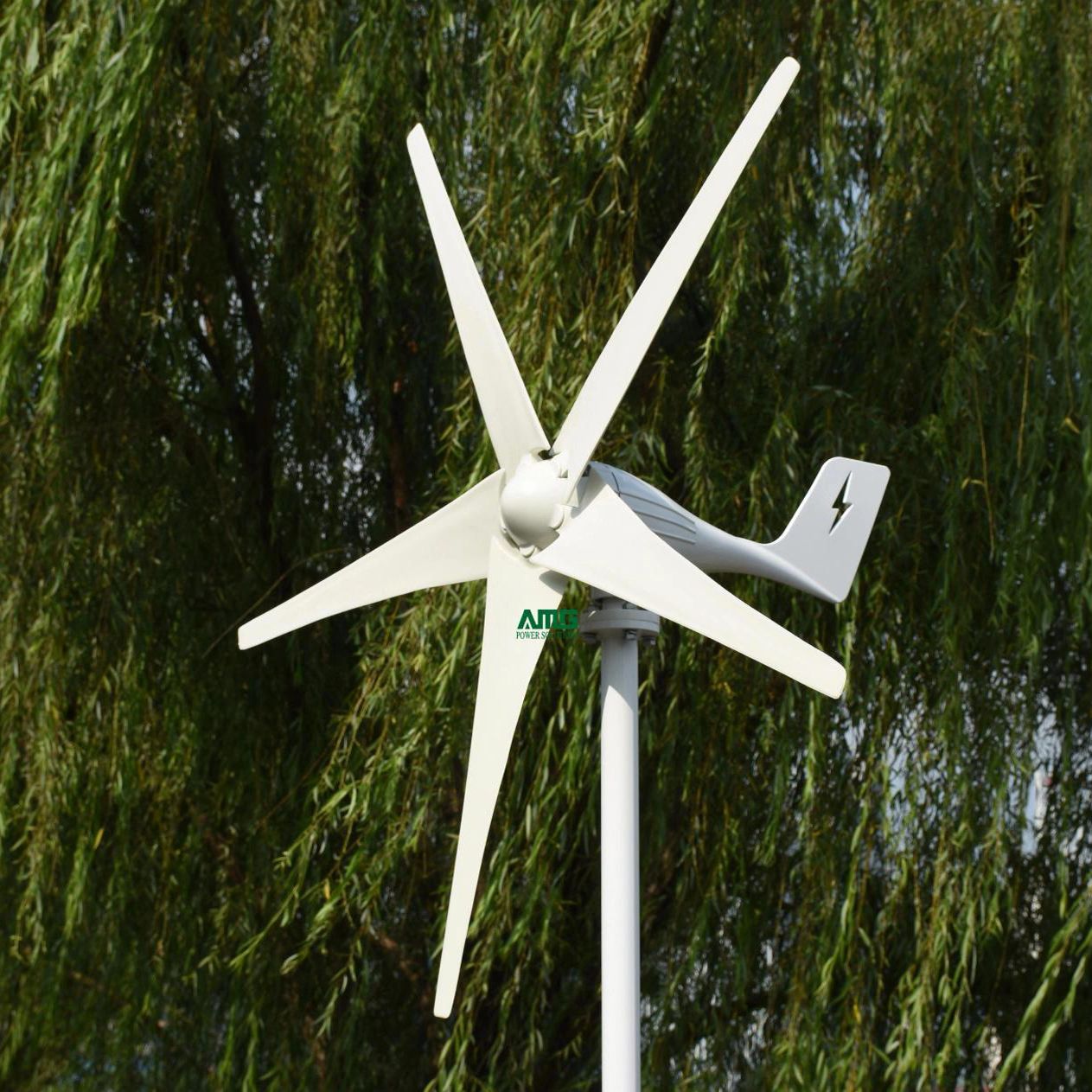 400W 12V/24V 3 / 5 Blades For Home Residential Low Start Up Wind Turbine Generator Kit+MPPT