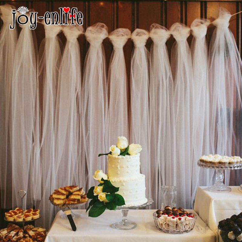 Compre Rollo De Tul 100 Yardas Decoracion De La Boda Tulle Al Aire