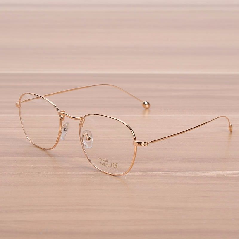 2019 Nossa Vintage Gold Metal Glasses Women Men S Copper 2019 Nossa Vintage Gold Metal Glasses Women Men S Copper Eyeglasses Male Female Eyewear Frame Classic Myopia Spectacle Frames From Value111