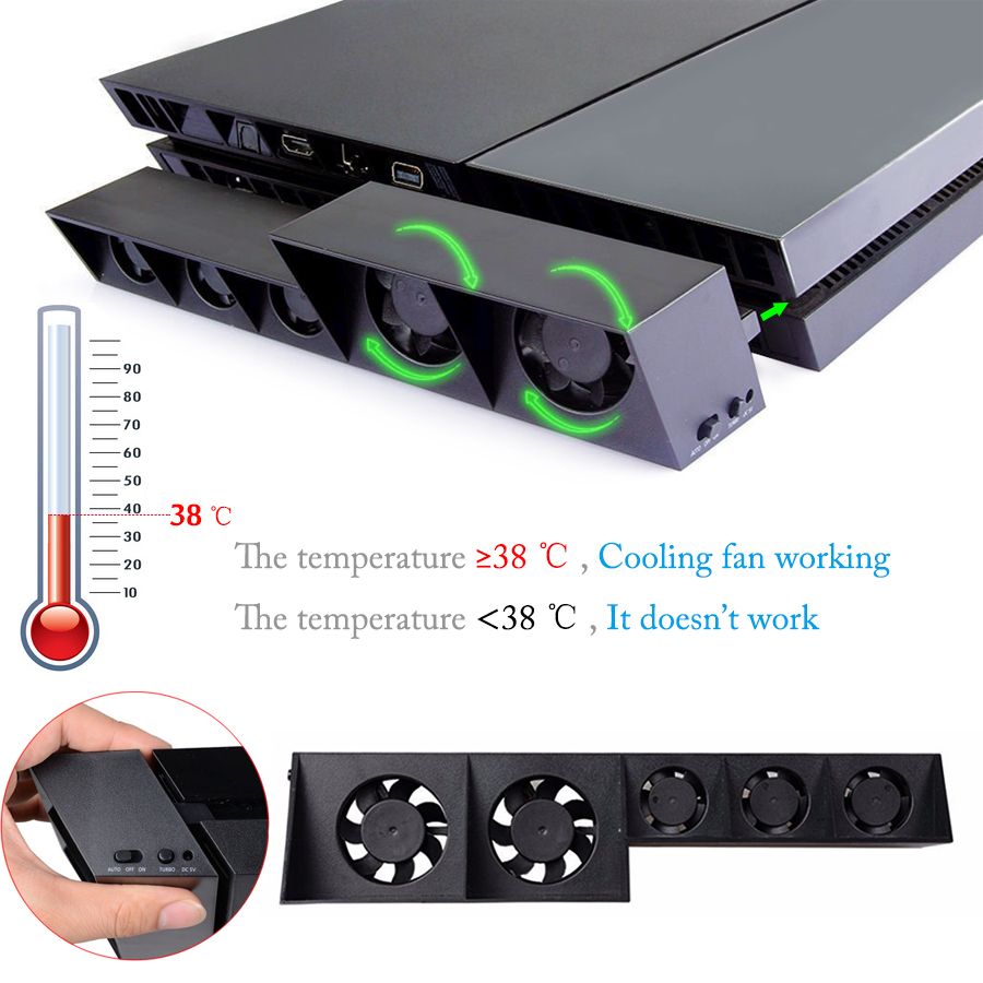 2018 Ps4 Usb Cooling Fan Cooler External Turbo Temperature Control Fan For  S Playstation 4 From Imert, $7.64 | Dhgate.Com