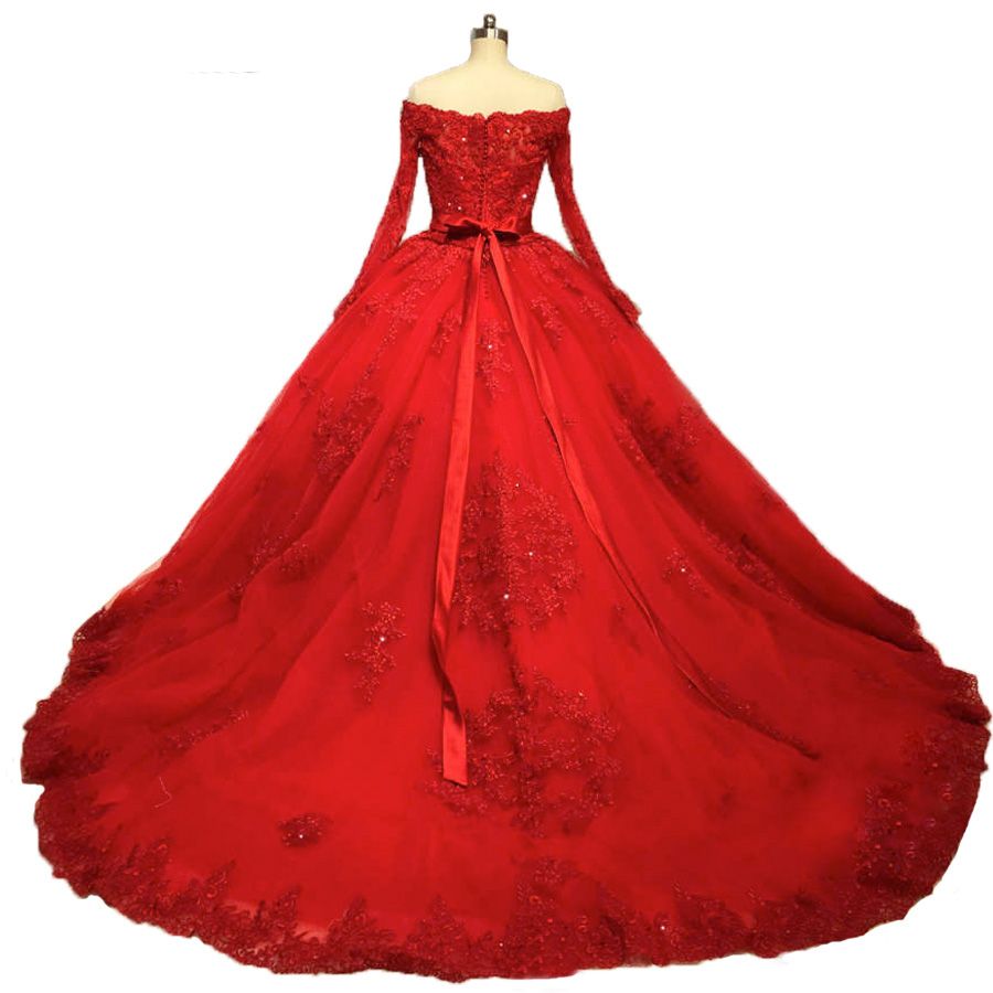 modest red bridesmaid dresses