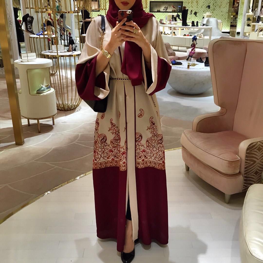 2022 Wholesale Muslim  Women Front Open Abaya Dress  S 2XL 