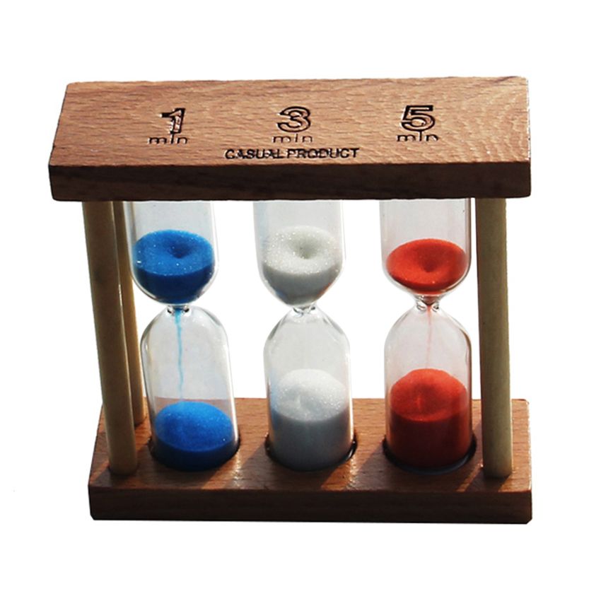 3 in 1 sand timer 1 3 5 minute natural wood sand timer 1 minute