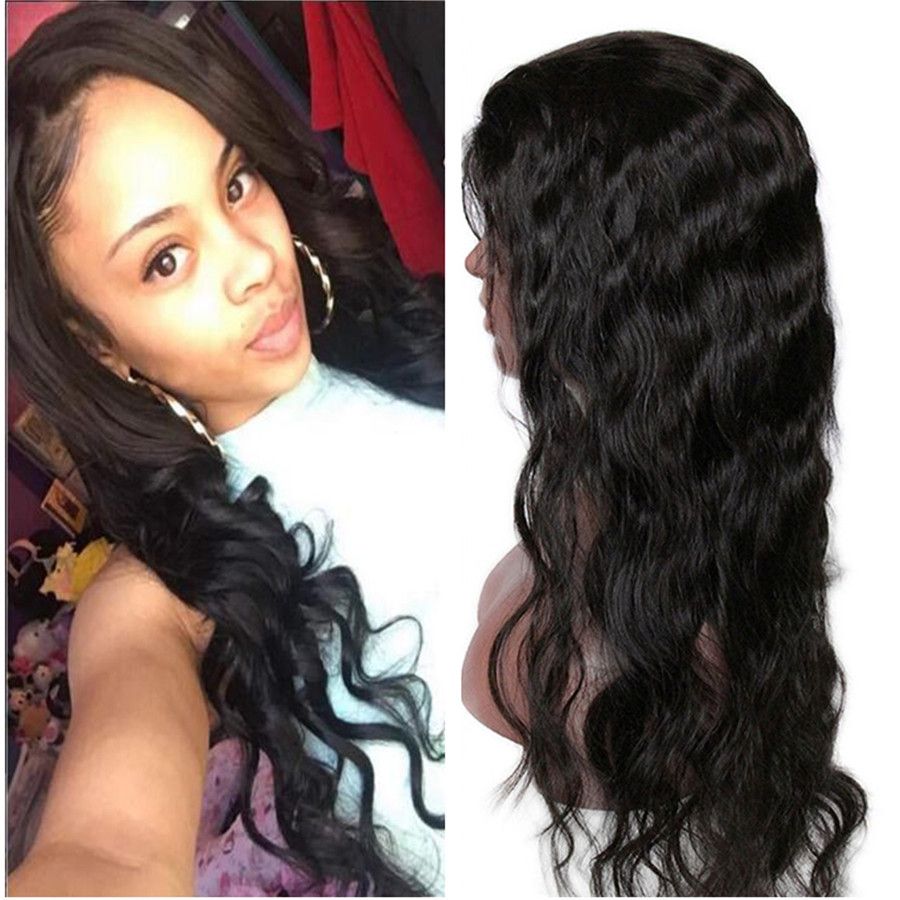 Body Wave Human Hair Front Lace Wig Wet And Wavy Full Lace Wigs