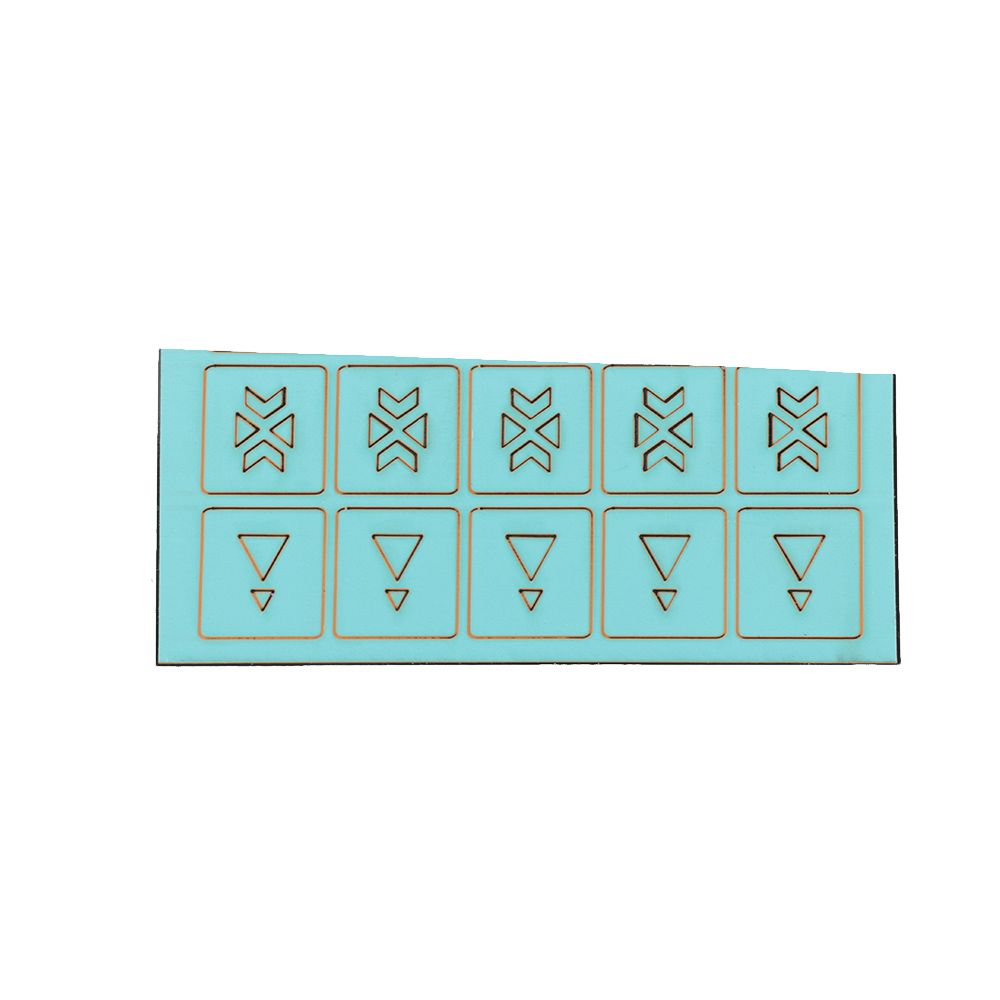 hollow nail art stencil set guide template stickers manicure tool