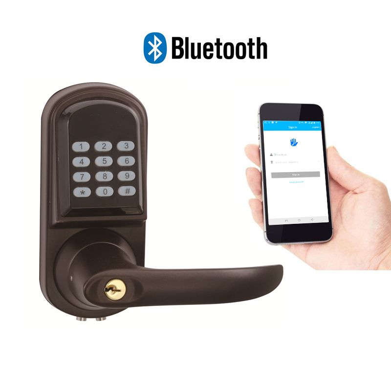 Wifi Digital Door Lock Bluetooth With Keypad Keyless Unlock Door Free Shipping 1 Year Warranty 5 Color For Choice