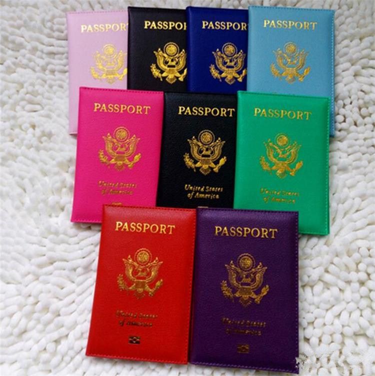 Travel Cute USA Passport Cover Women Pink USA Passport Holder American