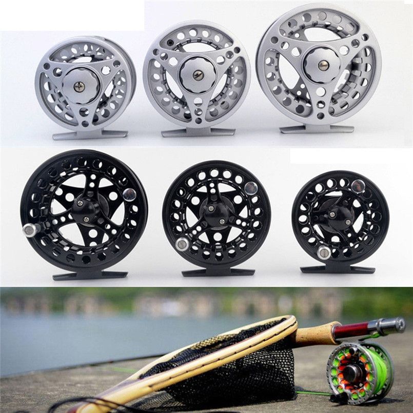 Purple 85mm 5/6 Aluminum Fly Fishing Reel Trout Fishing Left or Right Handed UK 