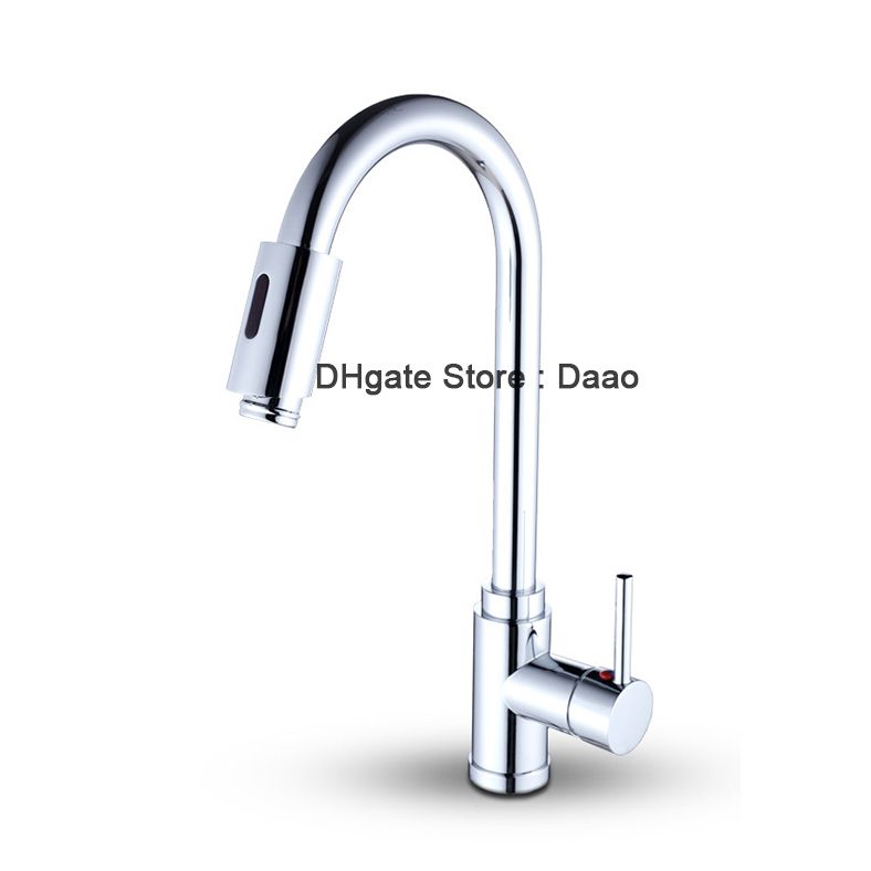 Smart Kitchen Faucet Pull Out Spout Multifunctional Tap Double Sensor Fauet Touch Control S
