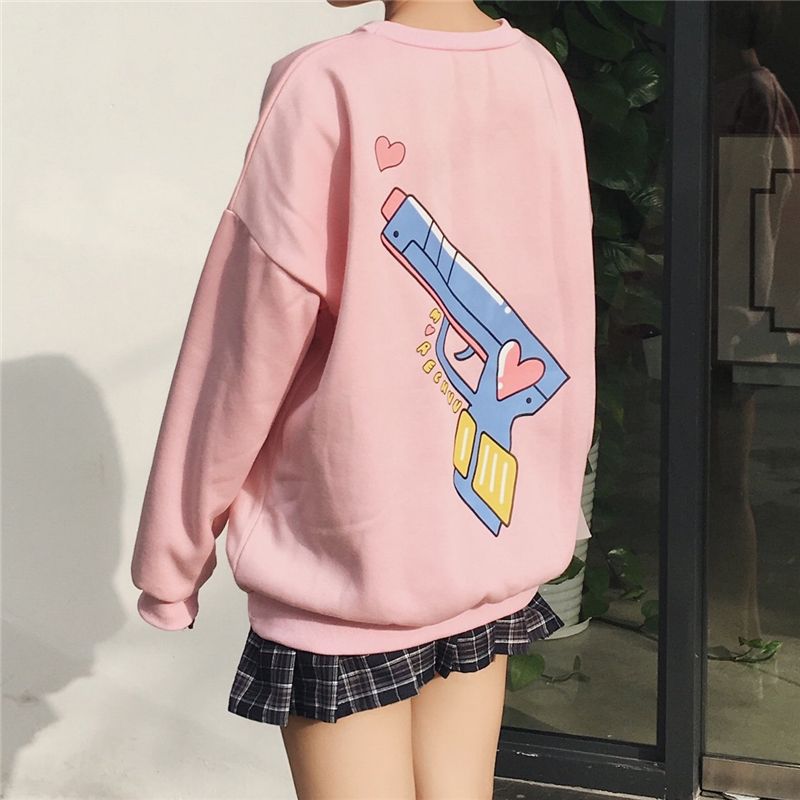 2019 2018 Spring Coat Women Hoodies Anime Cotton Crop Top Harajuku