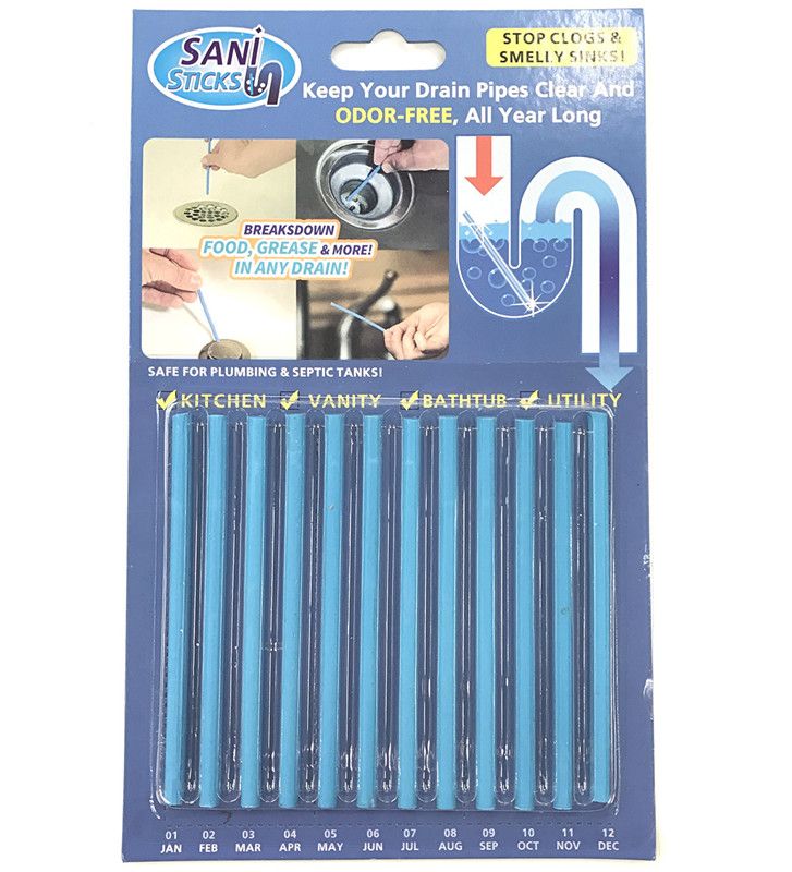 2019 Sani Stick Conduit Bathtub Sewer Decontamination Sticks
