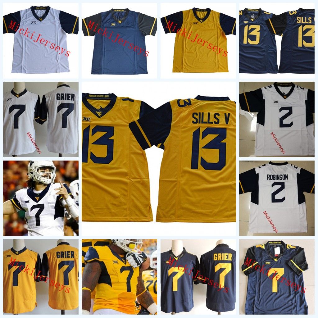 2018 Mens NCAA West Virginia Mountaineers Will Grier College Football