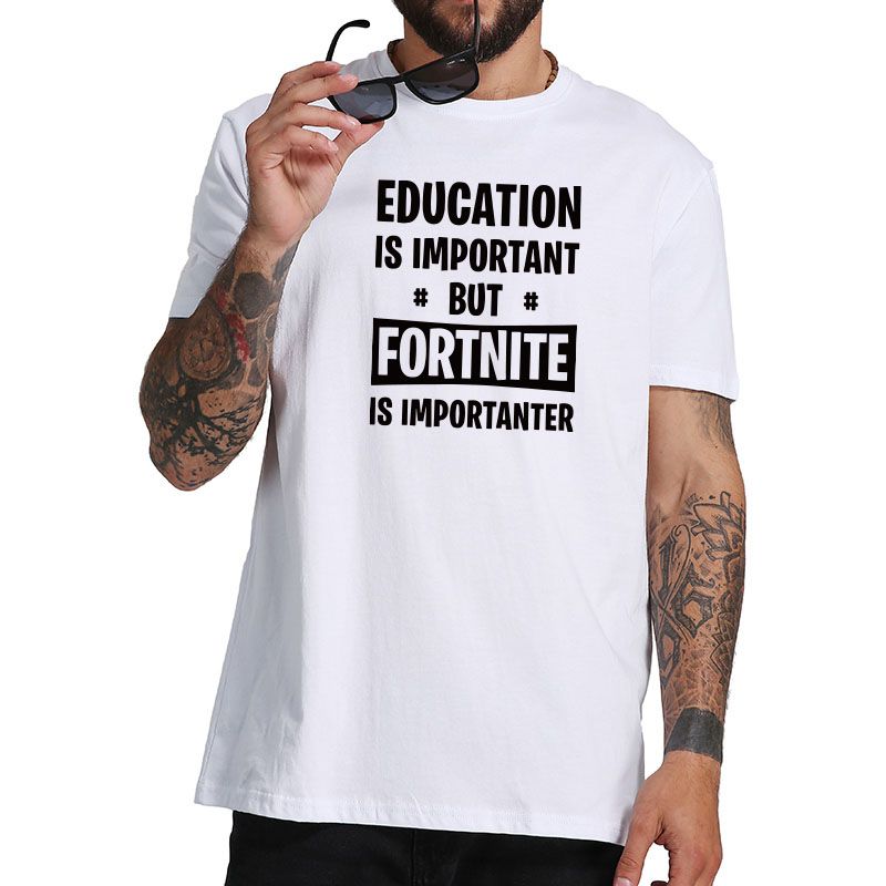 Kupit Optom Goryachaya Onlajn Igra Fortnite T Shirt Homme Education - kupit optom goryachaya onlajn igra fortnite t shirt homme education vazhna no zabavnaya futbolka s nadpisyu 100 hlopok strit rubashki razmer eu