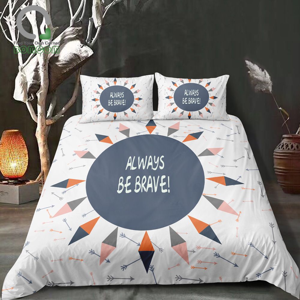 Bomcom 3d Digital Printing Inspirational E Hand Drawn Arrow Bomcom 3d Digital Printing Inspirational E Hand Drawn Arrow Ellipse Duvet Cover Sets 100 Microfiber White