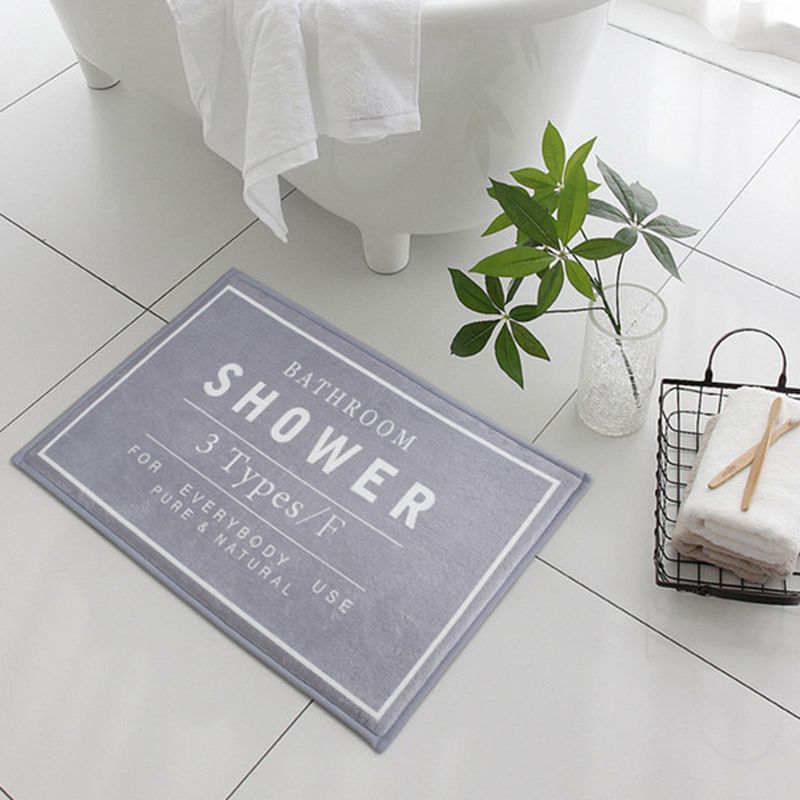 Bath Shower Mats 60 40cm Bathroom Rug Non Slip Bath Mat Carpet