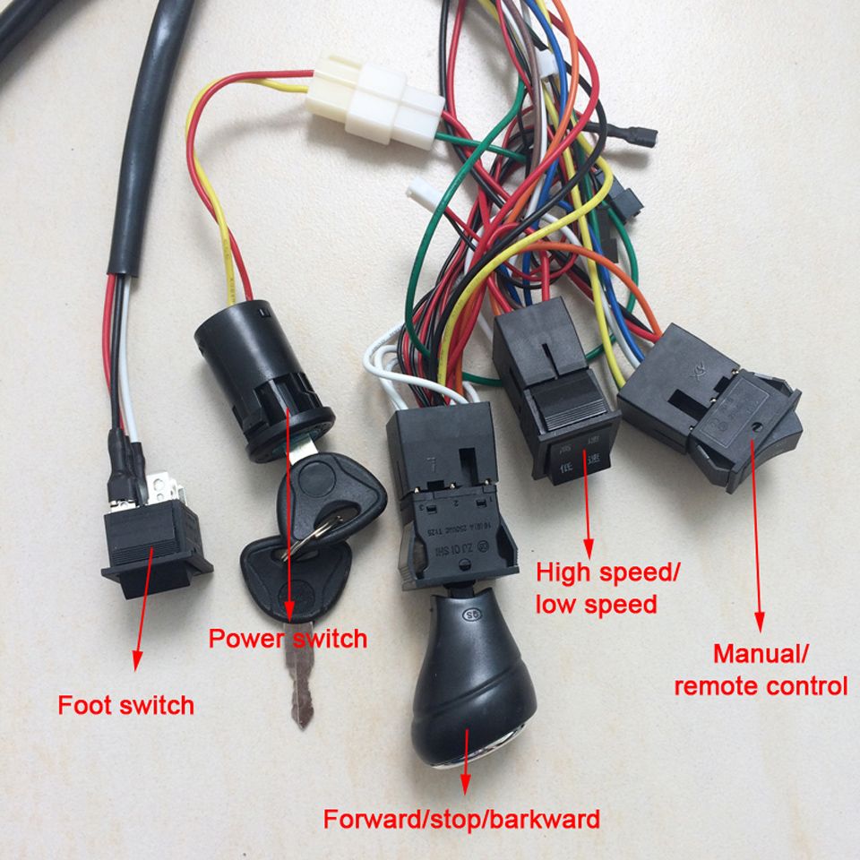 2021 Children Electric Car DIY Accessories Wires And Gearbox,Self Made