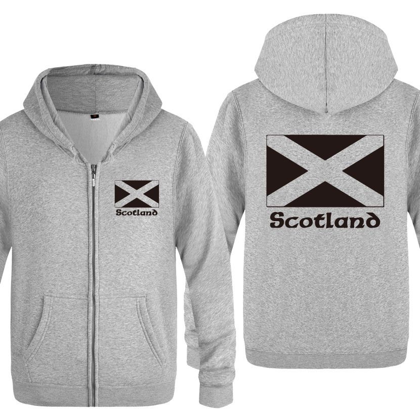 scotland zip up moletom com capuz
