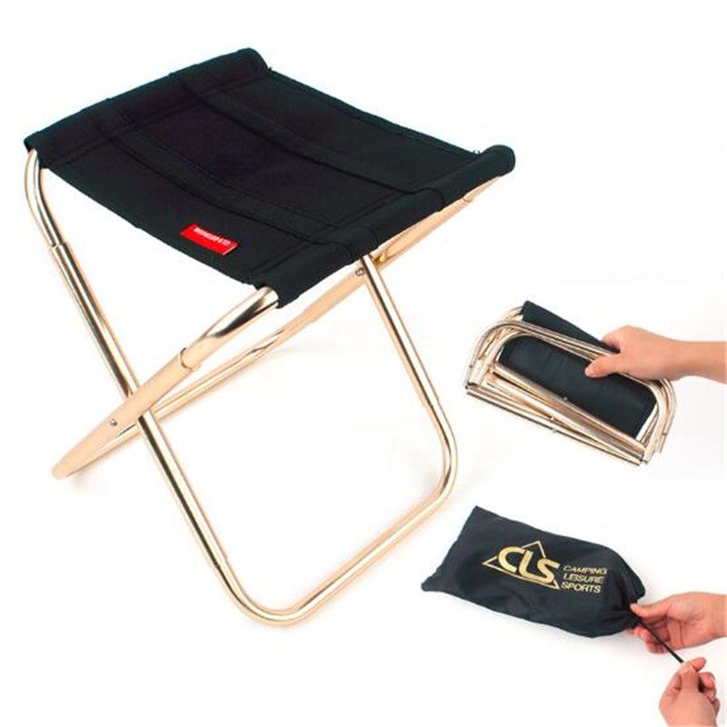 30pcs Lightweight Outdoor Fishing Chair Portable Folding Backpack Camping Oxford Cloth Foldable Picnic With Bag