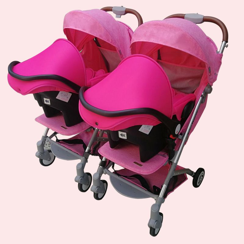 Super Light Twins Baby Stroller Newborn 3 In 1 Carriage Boarding Has Car Seat Gifts Send One
