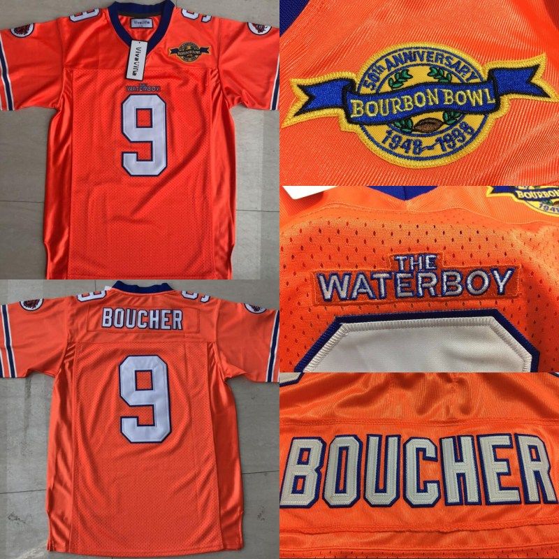 2018 Men'S Adam Sandler Bobby Boucher Movie The Waterboy Mud Dogs ...