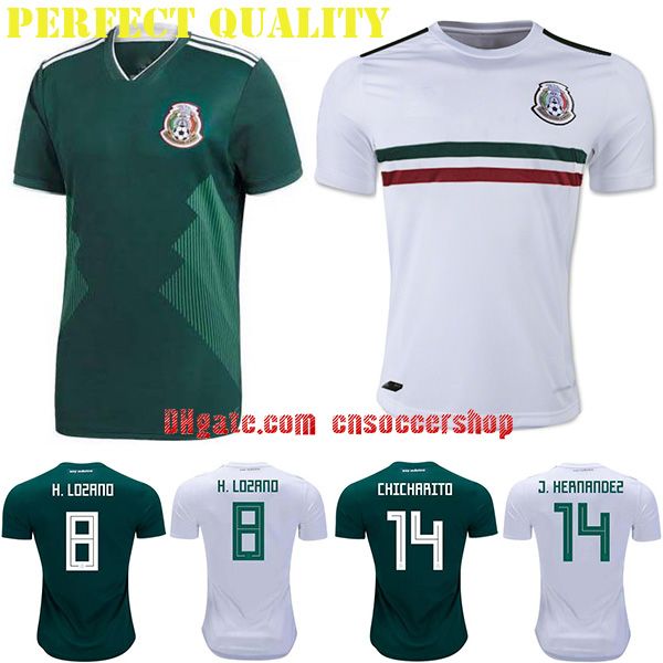 2019 Mexico Soccer Jerseys 2018 2019 S 4XL World Cup Jersey Mexico Football Shirt Perfect 